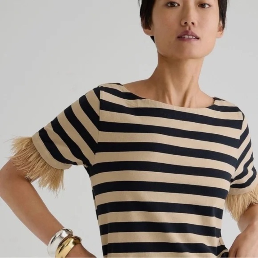 NWT J Crew Montauk Feather Top
